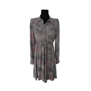 Kate Spade Soiree Polka Dot Smocked Dress Size 4